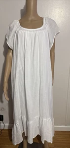 RUBY RD ISLA VERDE MAXI DRESS PLUS SIZE WHITE   3X  Women's NEW! $83 - Picture 1 of 14