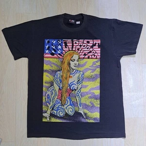 Red Hot Chili Peppers t shirt vintage Reprint rock band tour size:L Black 048 - Picture 1 of 6