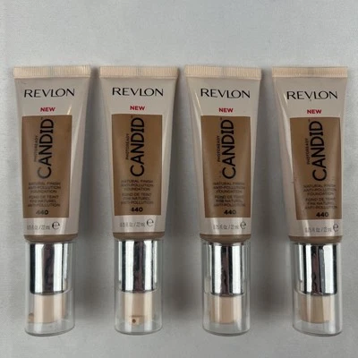 Lot of 4 Revlon PhotoReady Candid Natural Finish Foundation #440 Caramel - Image 1 of 3