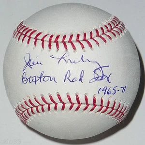 JIM LONBORG INSCRIBED BOSTON RED SOX 1965 -1971 AUTOGRAPHED BASEBALL w/ MLB HOLO - Picture 1 of 2