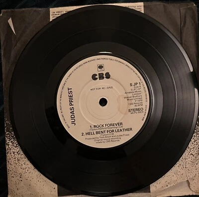 Judas Priest Rock Forever CBS Records S JP 1 PROMO UK 7inch Vinyl Single Foto 1 de 2