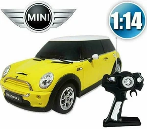 1:14 RC Licensed Remote Control Mini Cooper S YELLOW Full Function Detail Model - Picture 1 of 6