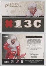 2007-08 O-Pee-Chee Premier Remnants Quad /25 Pavel Datsyuk #PR-PD