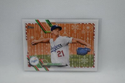 Walker Buehler #HW13 - 2021 Topps Holiday - LA Dodgers - Metallic Foil Variation - Image 1 of 2