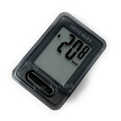 Cateye Velo 9 CC-VL820B Digital Function Wired Cycle Computer Black New in Box - Image 1 of 4