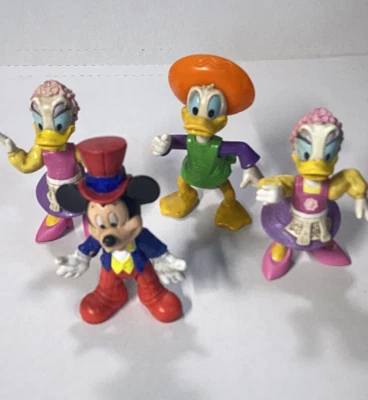 Lote De 4 Figuras De PVC De Colección Disney Mickey Mouse Juguetes Coleccionables Foto 1 de 2