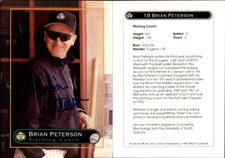 Brian Peterson Signed 1995 Kane County Cougars #NNO Card *Autograph Den* Auto