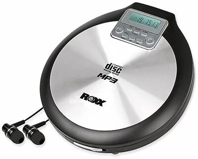 Tragbarer CD Player mit Kopfhörer MP3 fähig Antishock Discman mit Netzteil ROXX  - Bild 1 von 4