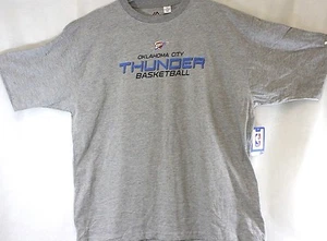 NEW Mens MAJESTIC Oklahoma City Thunder Basketball Big and Tall Gray NBA T-Shirt - Picture 1 of 2