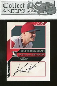 2011 In the Game #A-KV2 Kolbrin Vitek Auto Silver ITG Autograph - Picture 1 of 2
