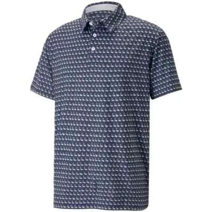 Puma Men's MATTR FLAMINGO POLO GOLF XL NAVY BLAZER BRIGHT WHITE NWT - Picture 1 of 7