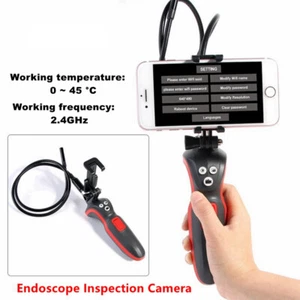 Borescope Endoscope Dia.6.5mm 2MP Camera 1M IP67 Li-Battery WiFi Android iOS App - Picture 1 of 11