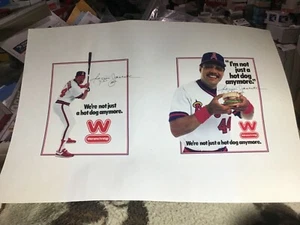 8 pósters de portada de libro Reggie Jackson Wienerschnitzel 1983 - California Angels  - Imagen 1 de 3