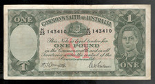 Australia, 1942, KGV1, £1 Pound, P-26b, CRISP VF!!