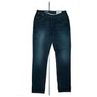 Pepe jeans liberal boyfriend pantaloni straight leg comfort fit W27 L30 blu scuro NUOVI