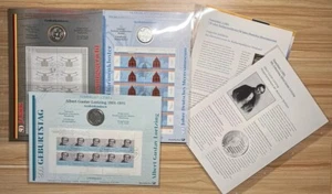 3 Numis Sheets Year 2001 / 10 DM, 925 SILVER / Stamp Sheet + Supplement - Picture 1 of 7