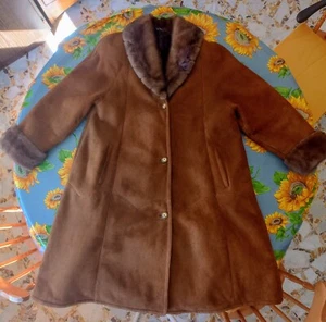 Cappotto Montone Shearling donna taglia 44 perfetto bellissimo, pari al nuovo. - Foto 1 di 18