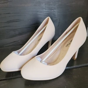 Women Low Heel Pump Shoes Round Toe Stilettos Slip on shoes sz 6.5 - Picture 1 of 4