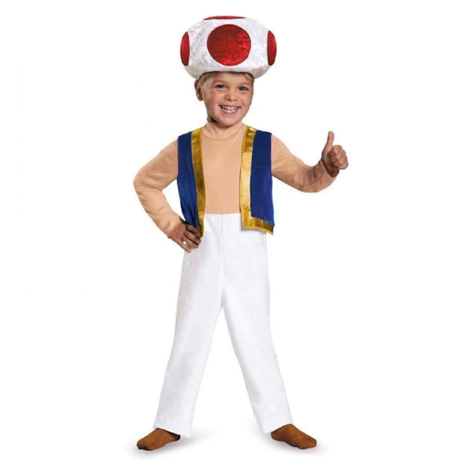 Nintendo Super Mario Bros Toad Toddler Costume Small 2t