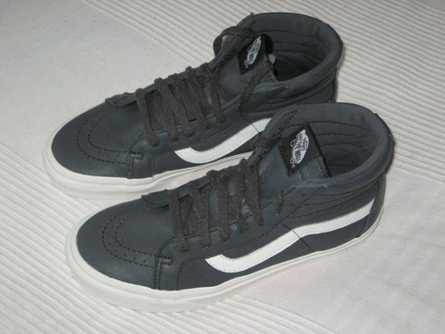 Scarpe alla caviglia Vans Sk8 hi Reissue sneaker in pelle grigie numero 38 5 unisex