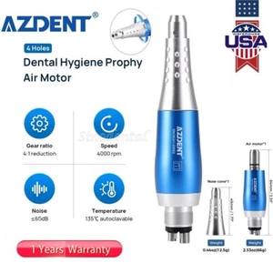 Premium Style Dental Hygiene Prophy Handpiece Air Motor 4 Holes & 4:1 Nose cone - Picture 1 of 24