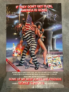 GEORGE CLINTON "Some Of My Best Jokes Are Friends" 1985 CAPITOL POSTER P-Funk - Picture 1 of 2