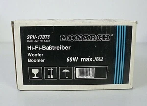 MONARCH SPH 170 TC HiFi Bass Driver SPH-170TC SPH 170 TC MONARCH - Picture 1 of 7