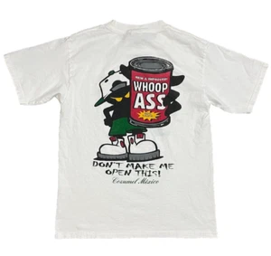 VTG Whoop Ass Inc Cozumel Mexico Graphic T-Shirt Men’s Medium White Heavy Cotton - Picture 1 of 4
