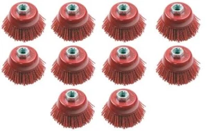 Vewerk 75MM Nylon Filamento Abrasivo Taza Cepillo X 10 2131 - Imagen 1 de 4