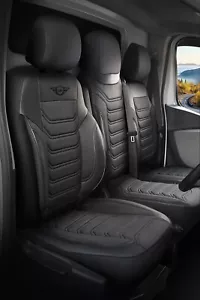TAILORED SEAT COVERS For RENAULT TRAFIC 2015 - 2025 PIKE FABRIC - Picture 1 of 9