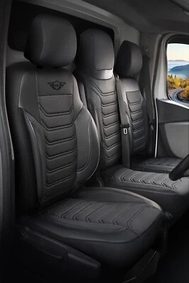 FUNDAS DE ASIENTO A MEDIDA PARA RENAULT TRAFIC 2015 - 2025 TELA LUCIO Foto 1 de 4