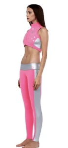 Leggings GlideSoul 1 mm tintura cravatta, rosa scorrevole piccoli - Foto 1 di 7