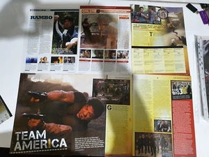 SYLVESTER STALLONE clippings Rambo The Expendables Dolph Lungren Jason Statham - Picture 1 of 4