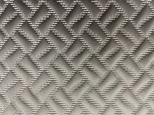 Bracknell Geometric Grey Silk Jacquard Curtain Craft Roman Blind Fabric - Picture 1 of 6