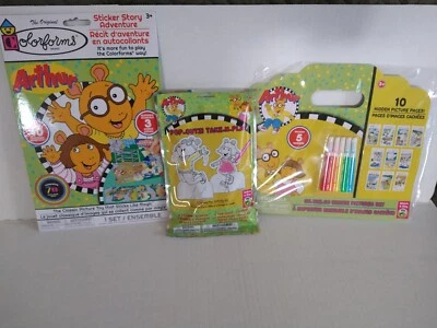 PBS Kids Arthur colorforms hidden picture look find take play activity craft Toy - Image 1 of 4