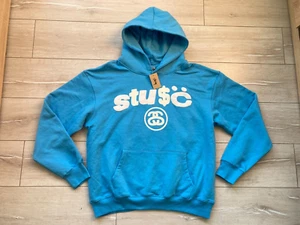 Brandneu mit Etikett Stussy x CPFM Kaktuspflanze Flohmarkt 8 Ball Hoodie blau Größe L Large - Bild 1 von 8