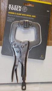 Klein Tools 38620 C-Clamp Locking Pliers With Swivel Jaws 6 Inch - Picture 1 of 1