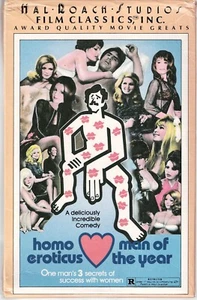 HOMO EROTICUS, aka MAN OF THE YEAR, Rare Big Box VHS with Lando Buzzanca - Picture 1 of 3