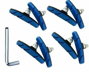 BICYCLE V-BRAKE PADS, 4 x Packs OF 2, Suit: MTB, Road, City Bike - Picture 1 of 5