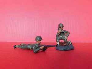 DURSO / L'INFANTERIE : BEL ENSEMBLE DE 2 SOLDATS AU COMBAT - Imagen 1 de 1