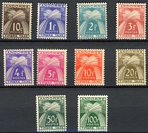 [320] French Andorra 1946-50 stampdue set very fine MNH stamps val $280 - Picture 1 of 1