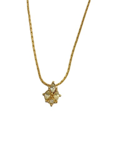 Collana Christian Dior con top oro donna