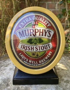 Vintage Good Original Old Murphy’s Irish Stout Pub Light Advertising Mascot Sign - Picture 1 of 9