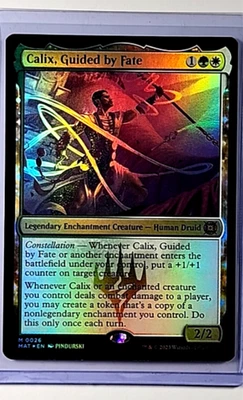 2023 MTG Magic the Gathering MAT The Aftermath Foil #26 Calix Guided by Fate - Image 1 of 2