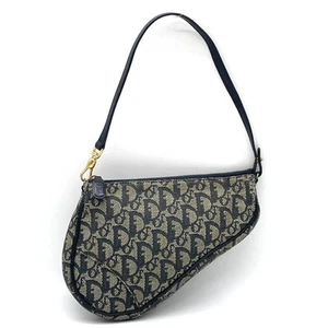Autentica borsa sella Christian Dior y2k trotter tela vintage mano Galliano - Foto 1 di 24