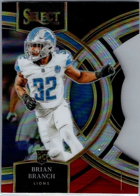 2023 Select - Premier Level Brian Branch #135 Black & Red Prizm Die-Cut (RC)  - Image 1 of 2