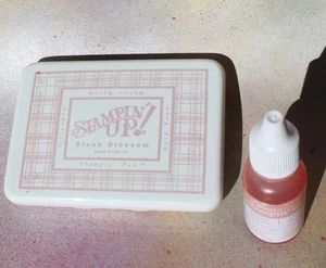 Stampin' Up! Blush Blossom Ink Pad & Re-Inker. FREE SHIP! - Picture 1 of 5