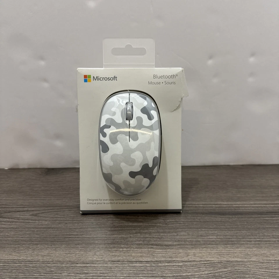MICROSOFT BLUETOOTH MOUSE (NIGHTFALL ARCTIC CAMO 8KX-00001    1929 - Image 1 of 4