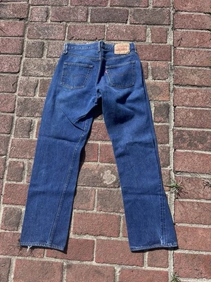 Jeans De Colección Raro Levis Ribete Redline 501s 501 Estados Unidos # 32 33 Foto 1 de 4