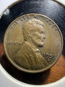1959d Lincoln Cent Error metal metal In Head - Picture 1 of 4